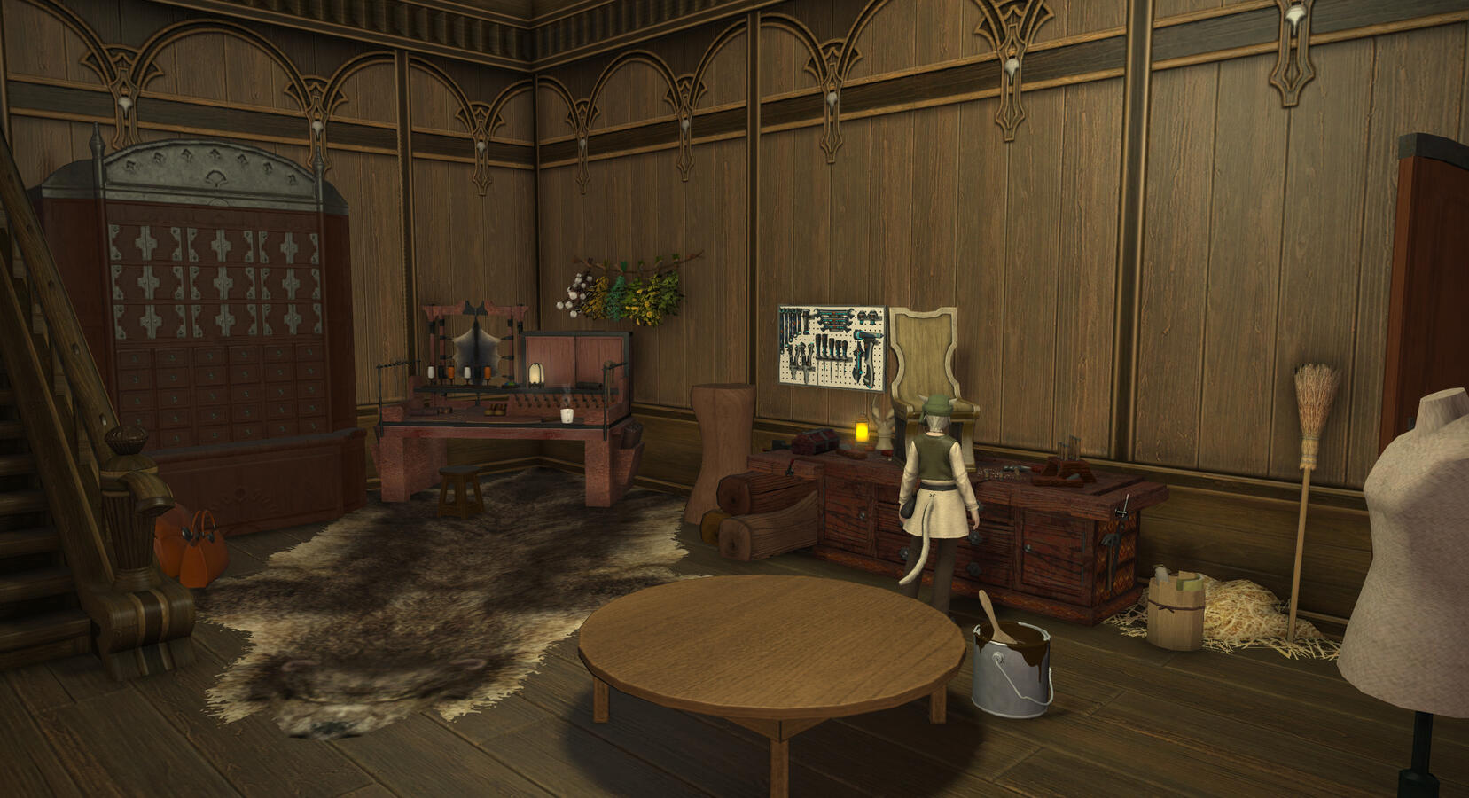 Wood and leatherworkers' stations