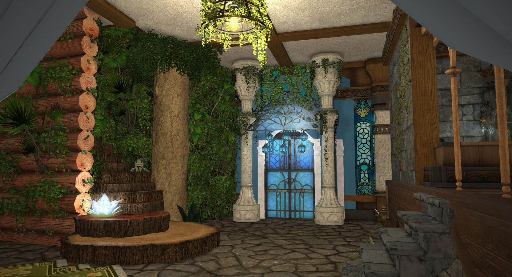 Overgrown fairy castle