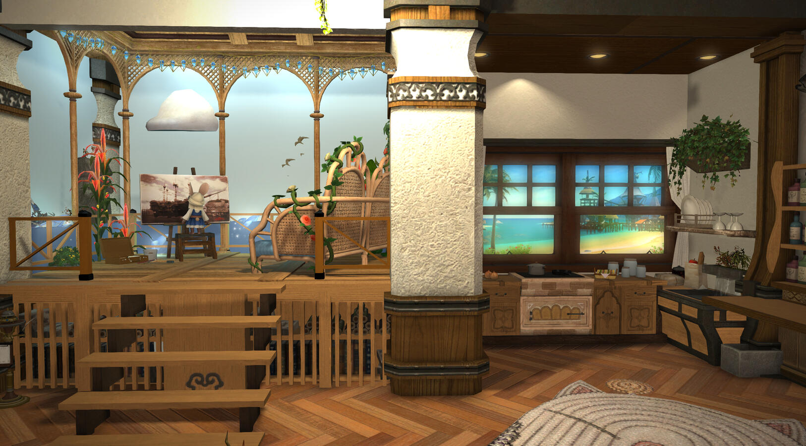 Beach cottage with verisimilitude